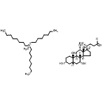 CAS#: 124536-24-9， Methyl-Trioctyl-Ammonium, (4R)-4-[(3R,5S,7R,8R,9S,10S,12S,13R,14S,17R)-3,7,12-Trihydroxy-10,13-Dimethyl-2,3,4,5,6,7,8,9,11,12,14,15,16,17-Tetradecahydro-1H-Cyclopenta[a]Phenanthren-17-Yl]Pentanoate