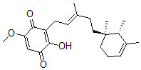 CAS#: 124596-50-5， 2-Hydroxy-5-Methoxy-3-[(E)-3-Methyl-5-[(1R,2S)-1,2,3-Trimethyl-1-Cyclohex-3-Enyl]Pent-2-Enyl]Cyclohexa-2,5-Diene-1,4-Dione