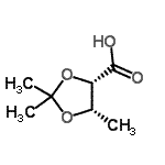 CAS#: 124600-38-0， (4S,5S)-2,2,5-Trimethyl-1,3-Dioxolane-4-Carboxylic Acid