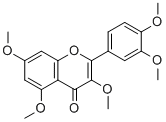 structure of CAS# 1247-97-8, 2-(3,4-Dimethoxyphenyl)-3,5,7-Trimethoxy-4H-1-Benzopyran-4-One;2-(3,4-Dimethoxyphenyl)-3,5,7-Trimethoxy-Chromen-4-One;2-(3,4-Dimethoxyphenyl)-3,5,7-Trimethoxy-4-Chromenone;2-(3,4-Dimethoxyphenyl)-3,5,7-Trimethoxy-Chromone