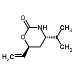 CAS 登录号：124754-68-3， (4S,6S)-4-异丙基-6-乙烯基-1,3-恶嗪烷-2-酮
