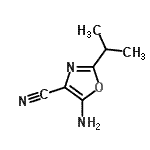 CAS#: 124927-63-5， 5-Amino-2-Isopropyl-1,3-Oxazole-4-Carbonitrile