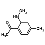 CAS#: 124958-81-2， 1-[4-Methyl-2-(Methylamino)Phenyl]Ethanone