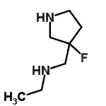 CAS#: 125032-85-1， N-[(3-Fluoro-3-Pyrrolidinyl)Methyl]Ethanamine