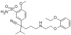 CAS#: 125153-59-5， 5-[3-Cyano-6-[2-(2-Ethoxyphenoxy)Ethylamino]-2-Methylhexan-3-Yl]-2-Methoxybenzenesulfonamide