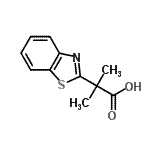 CAS#: 125305-80-8， 2-(1,3-Benzothiazol-2-Yl)-2-Methylpropanoic Acid