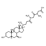 CAS 登录号：125347-55-9， N-[(3alpha,5beta,7beta,8Xi,9Xi,14Xi)-3,7-二羟基-24-氧代胆烷-24-基]-N-甲基甘氨酰-N-甲基甘氨酸
