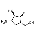 CAS#: 125356-70-9， (1R,2S,3S,5S)-5-Amino-2-Fluoro-3-(Hydroxymethyl)Cyclopentanol