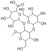 CAS#: 125365-17-5， 3,4,5-Trihydroxy-6-[5-Hydroxy-6-(Hydroxymethyl)-2-Methoxy-4-[3,4,5-Trihydroxy-6-(Hydroxymethyl)Oxan-2-Yl]Oxyoxan-3-Yl]Oxyoxane-2-Carboxylic Acid