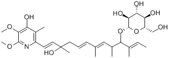 CAS#: 125535-05-9， 2-[(1E,5E,7E,11E)-3-Hydroxy-3,7,9,11-Tetramethyl-10-[(2R,3R,4S,5S,6R)-3,4,5-Trihydroxy-6-(Hydroxymethyl)Oxan-2-Yl]Oxytrideca-1,5,7,11-Tetraenyl]-5,6-Dimethoxy-3-Methyl-1H-Pyridin-4-One
