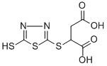 CAS#: 125605-97-2， 2-[(4,5-Dihydro-5-Thioxo-1,3,4-Thiadiazol-2-Yl)Thio]-Butanedioic Acid