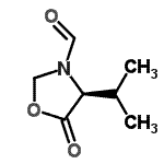 CAS#: 125679-69-8， (4S)-4-Isopropyl-5-Oxo-1,3-Oxazolidine-3-Carbaldehyde