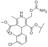 CAS#: 125729-29-5， O5-Methyl O3-Propan-2-Yl 2-(Carbamoyloxymethyl)-4-(2,3-Dichlorophenyl)-6-Methyl-1,4-Dihydropyridine-3,5-Dicarboxylate