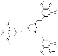 CAS#: 125730-74-7， 1,3,5-Tris[2-(3,4,5-Trimethoxyphenyl)Ethyl]-1,3,5-Triazinane