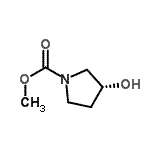 CAS#: 125787-05-5， Methyl (3R)-3-Hydroxy-1-Pyrrolidinecarboxylate