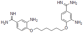 CAS#: 125880-80-0， 3-Amino-4-[6-(2-Amino-4-Carbamimidoyl-Phenoxy)Hexoxy]Benzenecarboximidamide