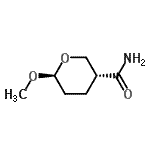 CAS#: 125927-61-9， (3R,6S)-6-Methoxytetrahydro-2H-Pyran-3-Carboxamide