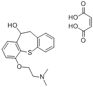 CAS#: 125981-99-9， 6-(2-Dimethylaminoethoxy)-10,11-dihydrodibenzo(b,f)thiepin-10-ol hydrogen maleate