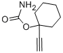 structure of CAS# 126-52-3, Ethinamate;Carbamic Acid (1-Ethynylcyclohexyl) Ester;Nsc524623;1-Ethinylcyclohexyl Carbonate