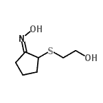 CAS#: 126065-44-9， 2-{[(2Z)-2-(Hydroxyimino)Cyclopentyl]Sulfanyl}Ethanol