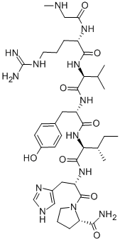 CAS#: 126112-22-9， 1-(N-Methylglycine)-5-L-Isoleucine-7-L-Prolinamide-1-7-AngiotensinII