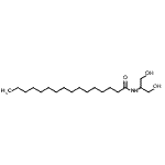 structure of CAS# 126127-31-9, N-(1,3-Dihydroxy-2-Propanyl)Hexadecanamide;MS/MS-1118016;N-[2-hydroxy-1-(hydroxymethyl)ethyl]-hexadecanamide;N-[2-Hydroxy-1-(hydroxymethyl)ethyl]hexadecanamide