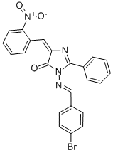 CAS#: 126293-30-9， (5Z)-3-[(4-Bromophenyl)Methylideneamino]-5-[(2-Nitrophenyl)Methylidene]-2-Phenylimidazol-4-One