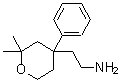 结构式 CAS# 126317-99-5, 2-(2,2-二甲基-4-苯基四氢-2H-吡喃-4-基)乙胺