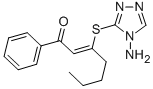 CAS#: 126335-02-2， (Z)-3-[(4-Amino-1,2,4-Triazol-3-Yl)Sulfanyl]-1-Phenylhept-2-En-1-One