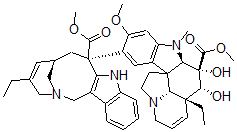 CAS#: 126347-74-8， O4-Deacetyl-3',4'-Didehydro-4'-Deoxy-C'-Norvincaleukoblastine