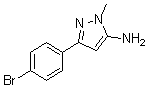 structure of CAS# 126417-84-3, 3-(4-Bromophenyl)-1-Methyl-1H-Pyrazol-5-Amine;3-(4-bromophenyl)-1-methyl-1H-pyrazol-5-amine;5-(4-Bromophenyl)-2-methyl-2H-pyrazol-3-ylamine;5-(4-bromophenyl)-2-methyl-3-pyrazolamine
