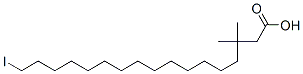 CAS#: 126513-77-7， 17-Iodo-3,3-Dimethylheptadecanoic Acid