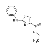 structure of CAS# 126533-76-4, Ethyl 2-Anilino-1,3-Thiazole-4-Carboxylate;ethyl 2-(phenylamino)-1,3-thiazole-4-carboxylate;ethyl 2-anilino-1,3-thiazole-4-carboxylate