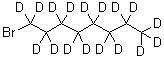 结构式 CAS# 126840-36-6, 1-溴(<sup>2</sup>H<sub>17</sub>)辛烷