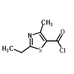 CAS#: 126889-04-1， 2-Ethyl-4-Methyl-1,3-Thiazole-5-Carbonyl Chloride