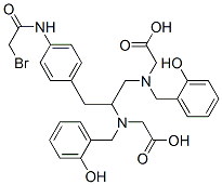 CAS#: 126926-47-4， N,N'-Bis(2-Hydroxybenzyl)-1-(4-Bromoacetamidobenzyl)-1,2-Ethylenediamine-N,N'-Diacetic Acid