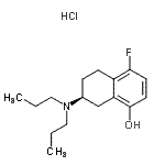 CAS#: 127126-22-1， (7S)-7-(Dipropylamino)-4-Fluoro-5,6,7,8-Tetrahydro-1-Naphthalenol Hydrochloride (1:1)