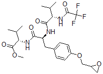 CAS#: 127132-43-8， Methyl (2S)-3-Methyl-2-[[(2S)-2-[[(2S)-3-Methyl-2-[(2,2,2-Trifluoroacetyl)Amino]Butanoyl]Amino]-3-[4-(Oxiran-2-Ylmethoxy)Phenyl]Propanoyl]Amino]Butanoate