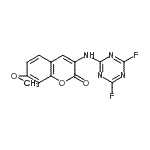 CAS#: 127192-67-0， 3-[(4,6-Difluoro-1,3,5-Triazin-2-Yl)Amino]-7-Methoxy-2H-Chromen-2-One