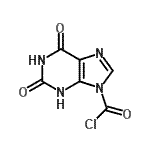 CAS#: 127265-49-0， 2,6-Dioxo-1,2,3,6-Tetrahydro-9H-Purine-9-Carbonyl Chloride