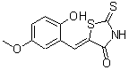 CAS#: 127378-32-9， (5Z)-5-(2-Hydroxy-5-Methoxybenzylidene)-2-Thioxo-1,3-Thiazolidin-4-One