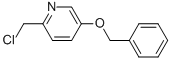 structure of CAS# 127590-90-3, 2-(Chloromethyl)-5-(Phenylmethoxy)-Pyridine
