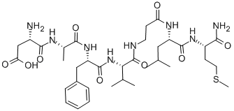 CAS#: 127633-71-0， L-alpha-Aspartyl-L-Alanyl-L-Phenylalanyl-L-Valyl-beta-Alanyl-L-Leucyl-L-Methioninamide