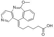 CAS#: 127654-04-0， (6E)-6-(6-Methoxypyrido[4,3-c][2]Benzazepin-11-Ylidene)Hexanoic Acid
