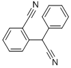 structure of CAS# 127667-03-2, 2-[(R)-Cyano-Phenylmethyl]Benzonitrile;2-[(R)-Cyano-Phenyl-Methyl]Benzonitrile;Zinc00165349