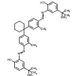 CAS#: 12769-22-1， 2,2'-{1,1-Cyclohexanediylbis[(2-Methyl-4,1-Phenylene)-2,1-Diazenediyl]}Bis[4-(2-Methyl-2-Propanyl)Phenol]