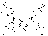 CAS 登录号：127797-02-8， [[(4S,5S)-2,2-二甲基-1,3-二氧戊环-4,5-二基]二(亚甲基)]二[二(4-甲氧基-3,5-二甲基苯基)-膦]