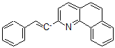 CAS#: 127983-95-3， 2-(2-phenylethenyl)-Benzo[h]quinoline ion(1-)