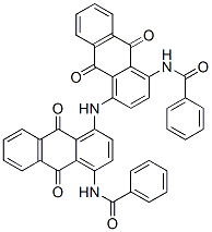 结构式 CAS# 128-79-0, N-[4-[[4-(苯甲酰基氨基)-9,10-二氧代蒽-1-基]氨基]-9,10-二氧代蒽-1-基]苯甲酰胺