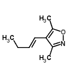 CAS#: 128035-76-7， 4-[(1E)-1-Buten-1-Yl]-3,5-Dimethyl-1,2-Oxazole